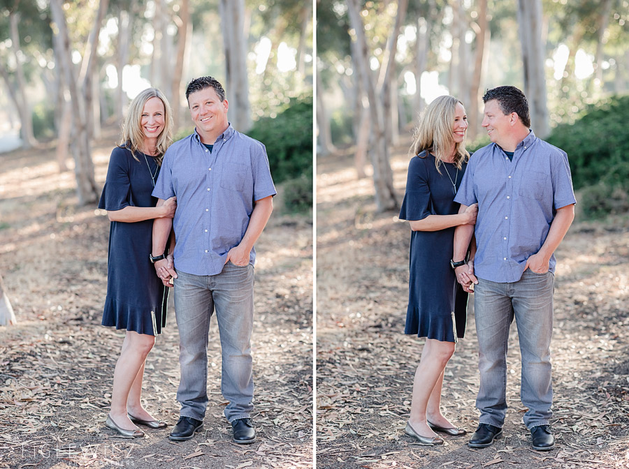 Palos Verdes Engagement couple looking at each other adoringly