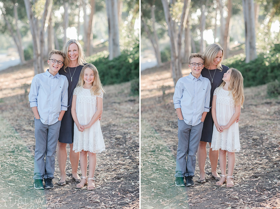 mother and children in palos verdes