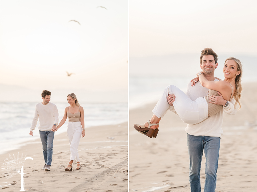 Manhattan Beach Engagement Session | Taylor & Marco 