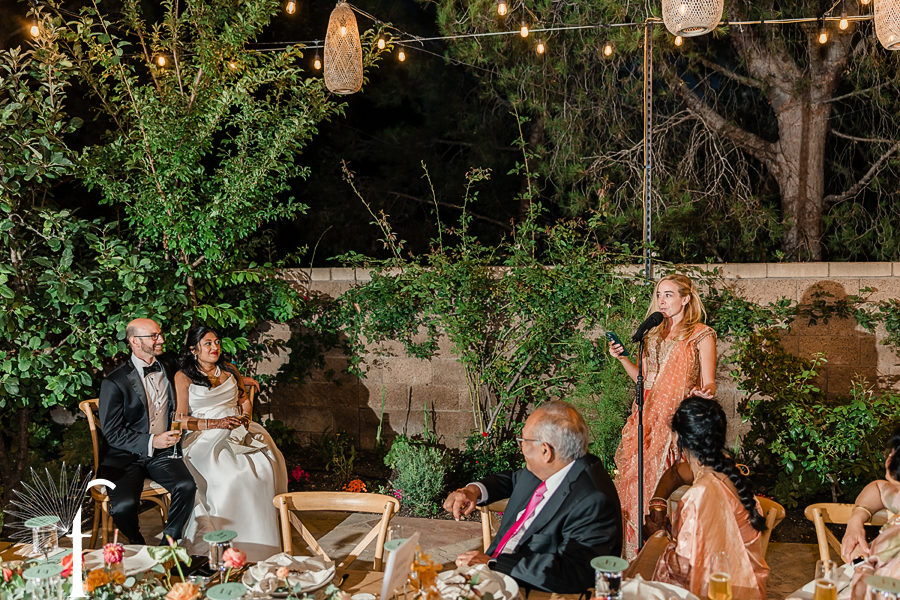 Vibrant Backyard Celebration | Lakshmi & Tom