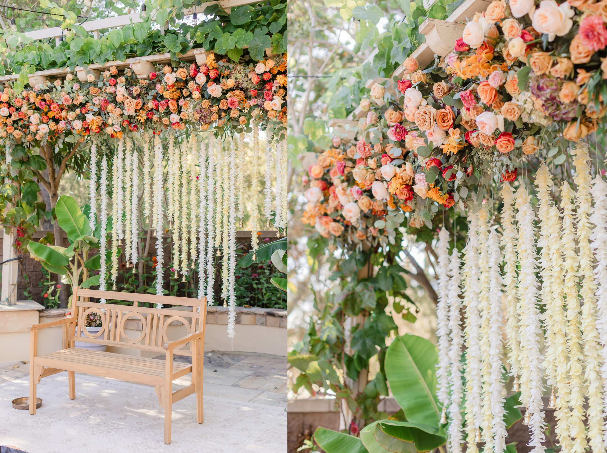 Vibrant Backyard Celebration | Lakshmi & Tom