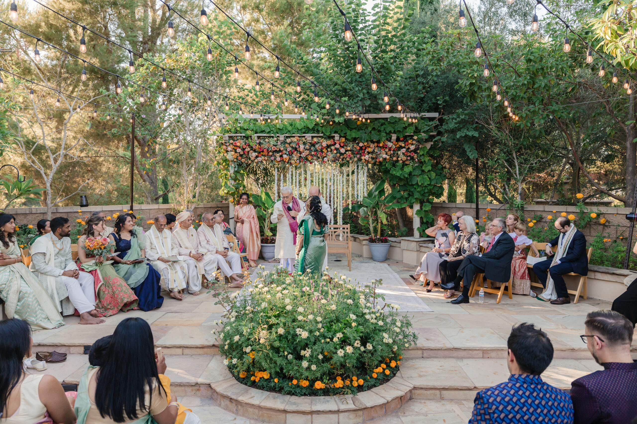 Vibrant Backyard Celebration | Lakshmi & Tom