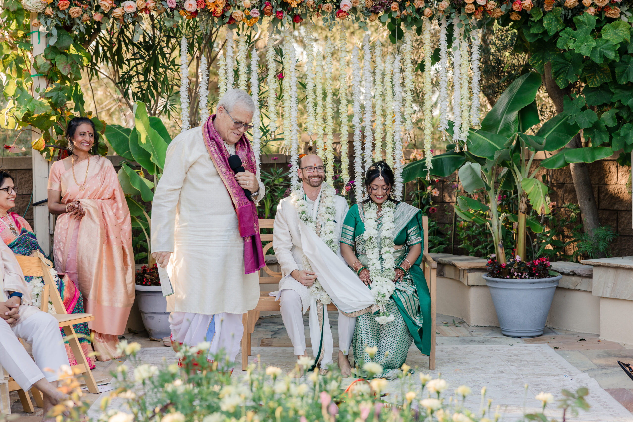 Vibrant Backyard Celebration | Lakshmi & Tom