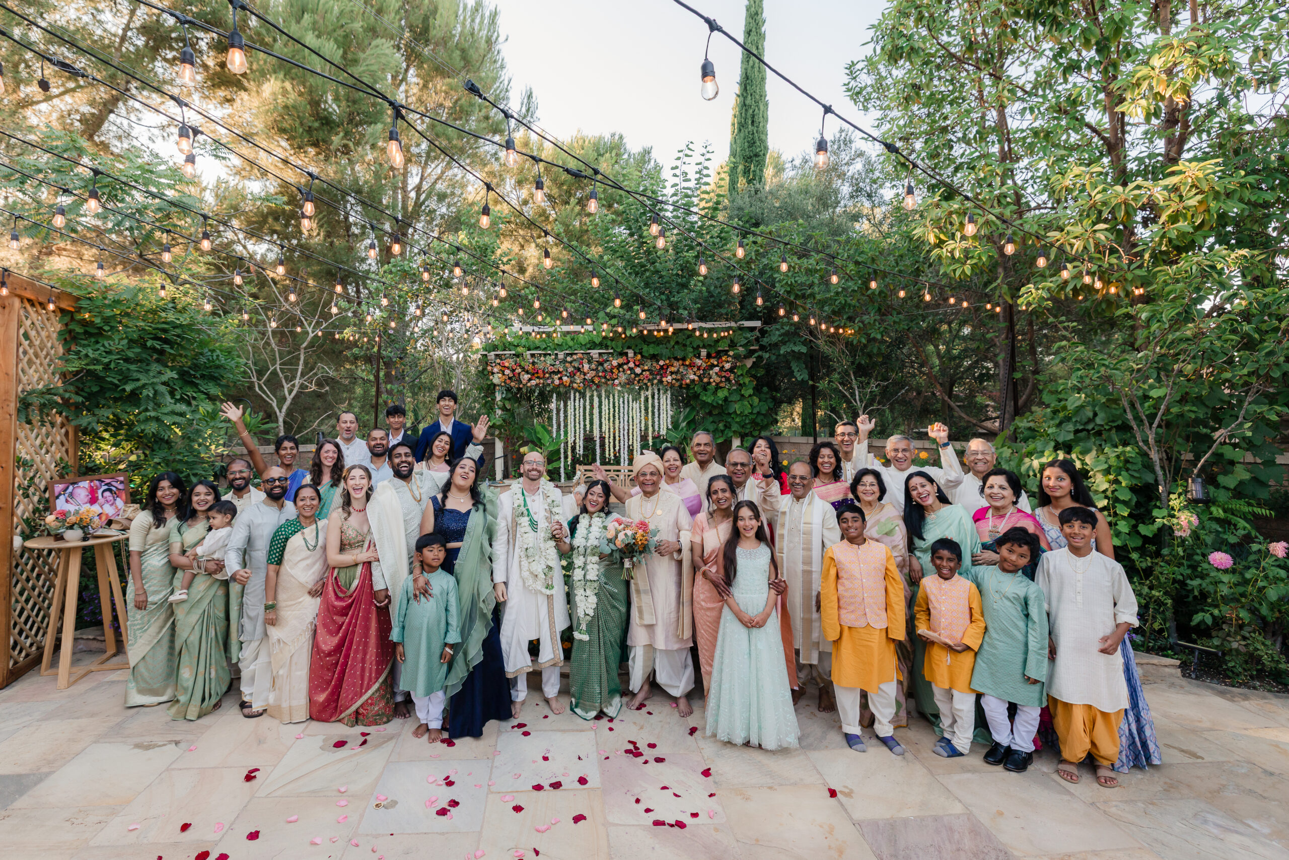 Vibrant Backyard Celebration | Lakshmi & Tom