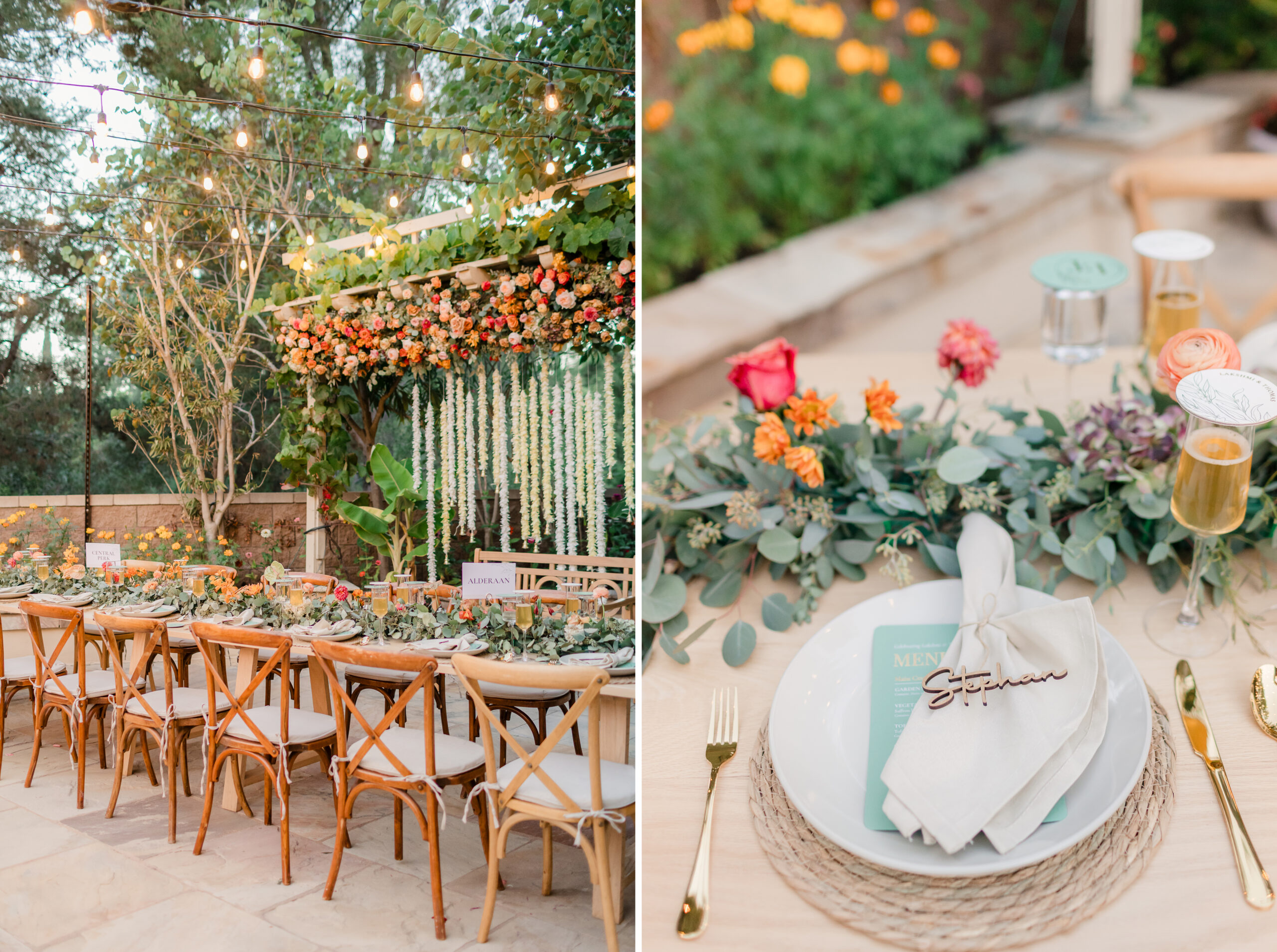 Vibrant Backyard Celebration | Lakshmi & Tom