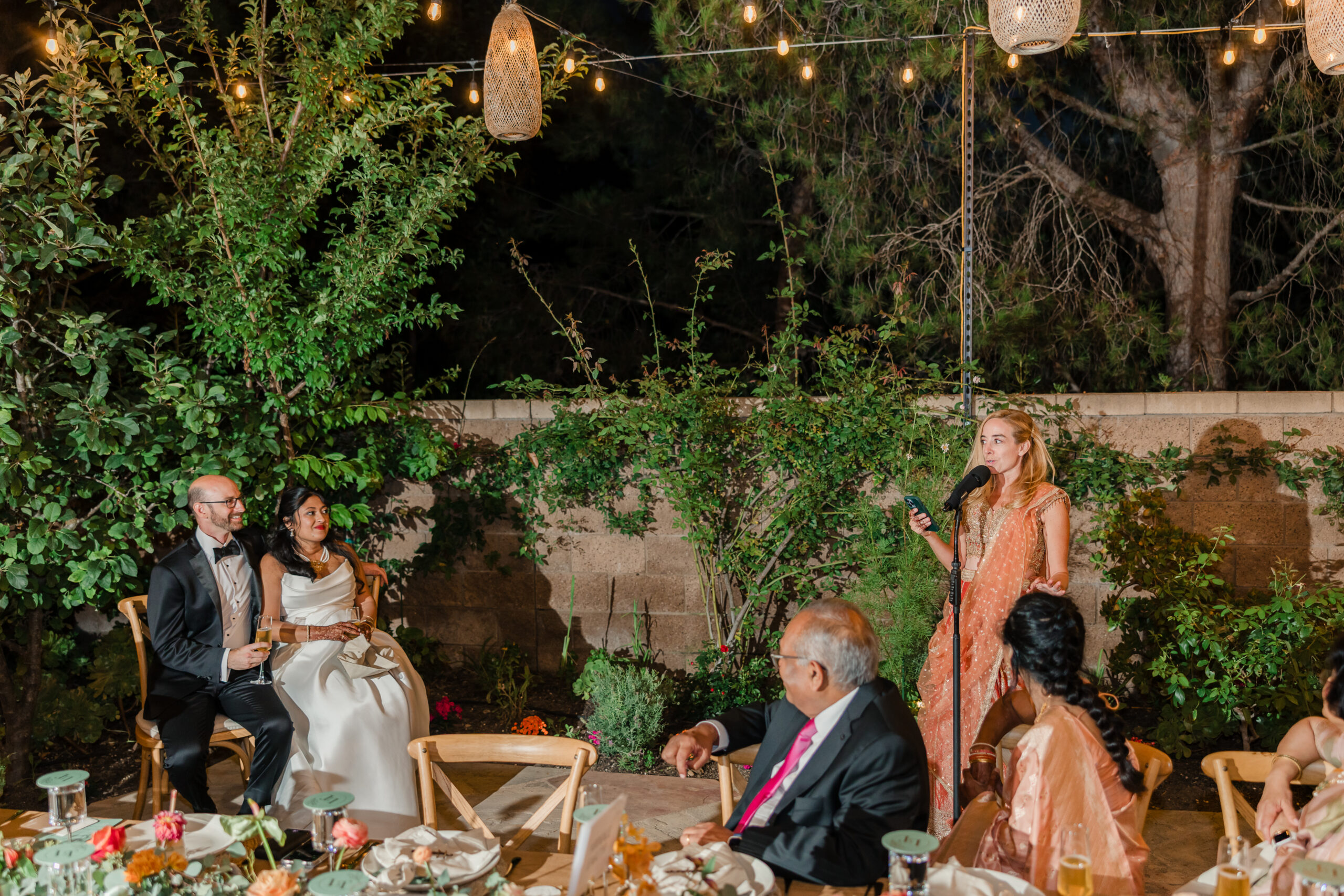 Vibrant Backyard Celebration | Lakshmi & Tom