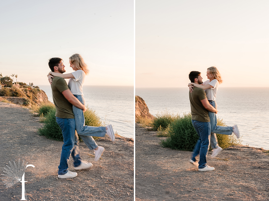 Palos Verdes Cliffs Engagement | Kassie & Tim