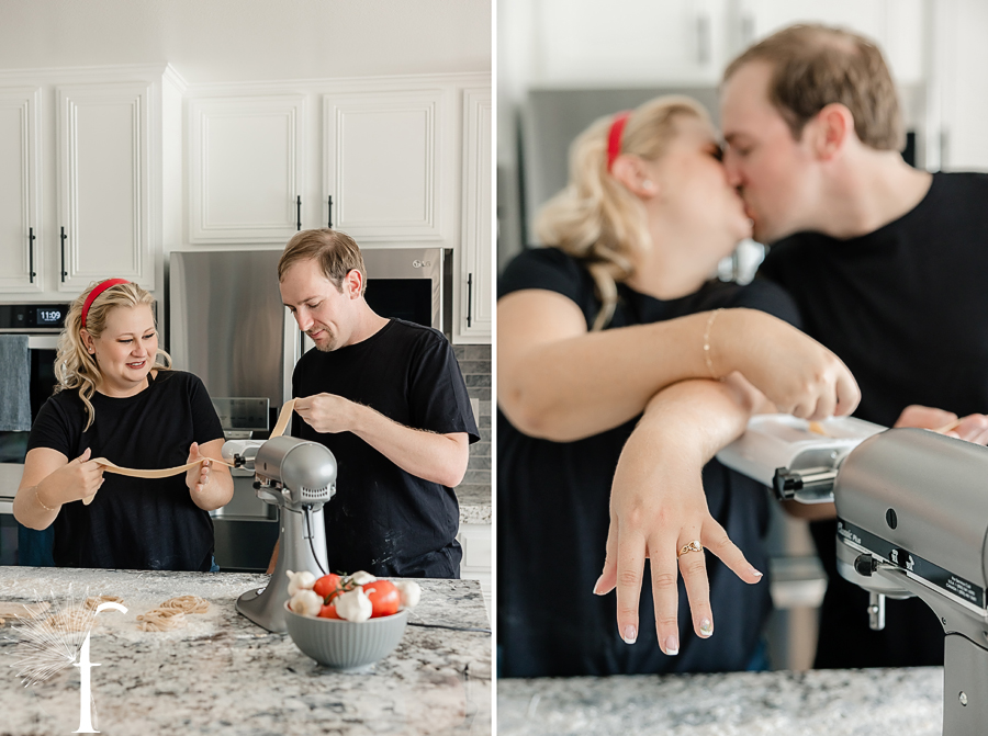 At-Home Cooking Engagement | Casey & Nathan 