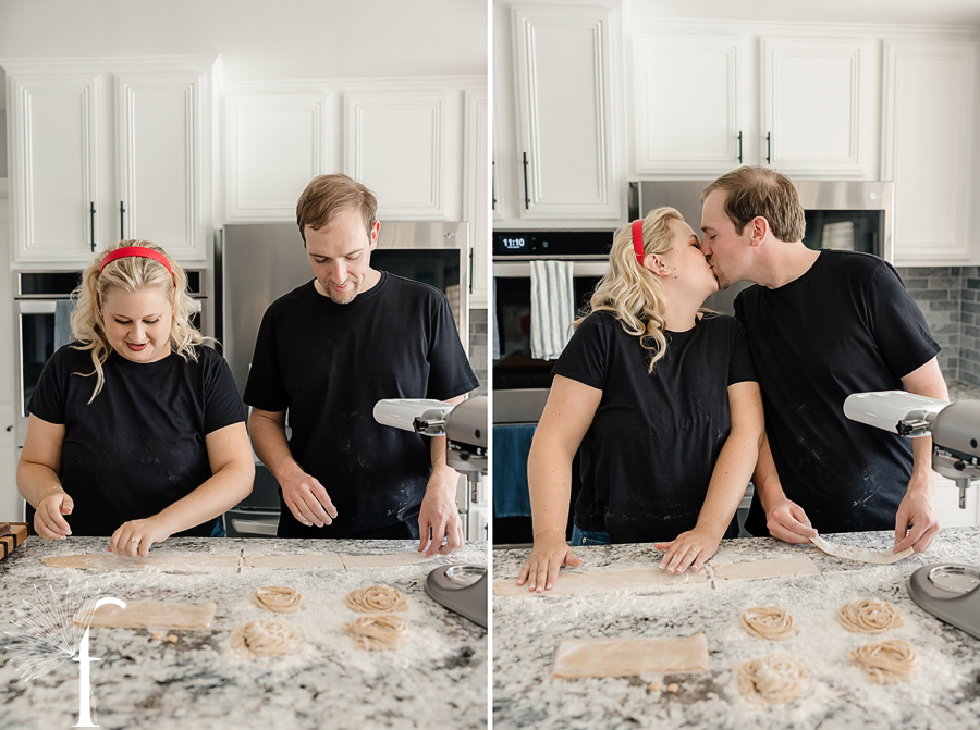 At-Home Cooking Engagement | Casey & Nathan 
