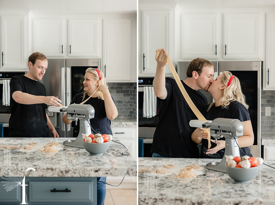 At-Home Cooking Engagement | Casey & Nathan 