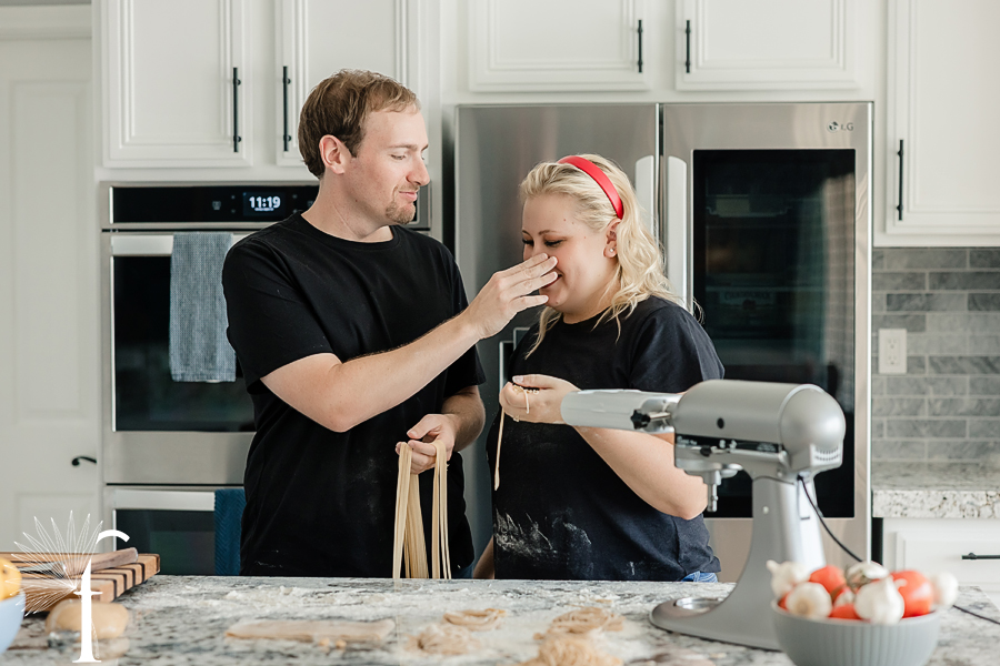At-Home Cooking Engagement | Casey & Nathan 