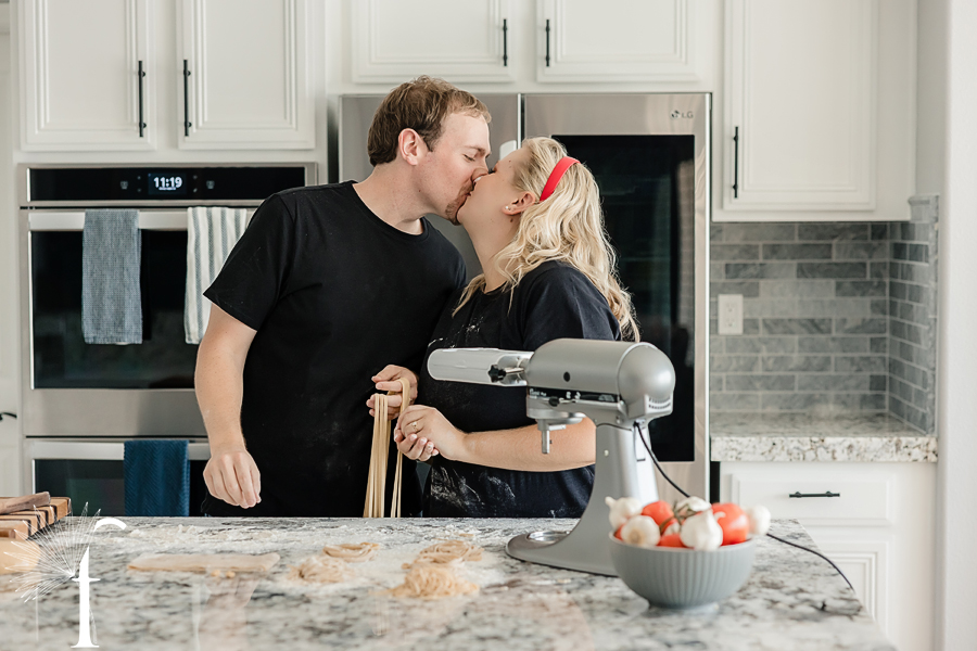 At-Home Cooking Engagement | Casey & Nathan 