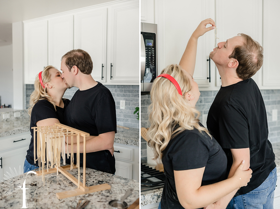 At-Home Cooking Engagement | Casey & Nathan 