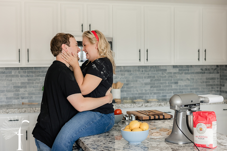 At-Home Cooking Engagement | Casey & Nathan 