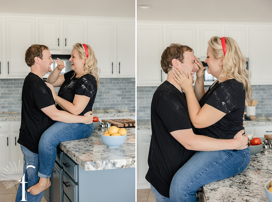 At-Home Cooking Engagement | Casey & Nathan 