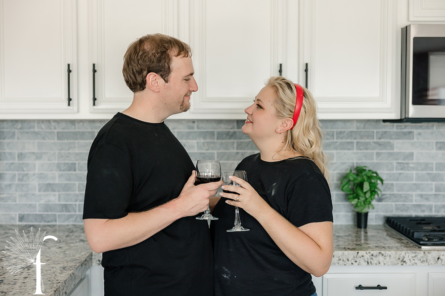 At-Home Cooking Engagement | Casey & Nathan 
