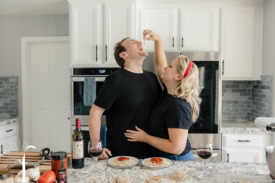 At-Home Cooking Engagement | Casey & Nathan 
