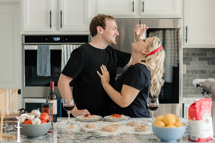 At-Home Cooking Engagement | Casey & Nathan 