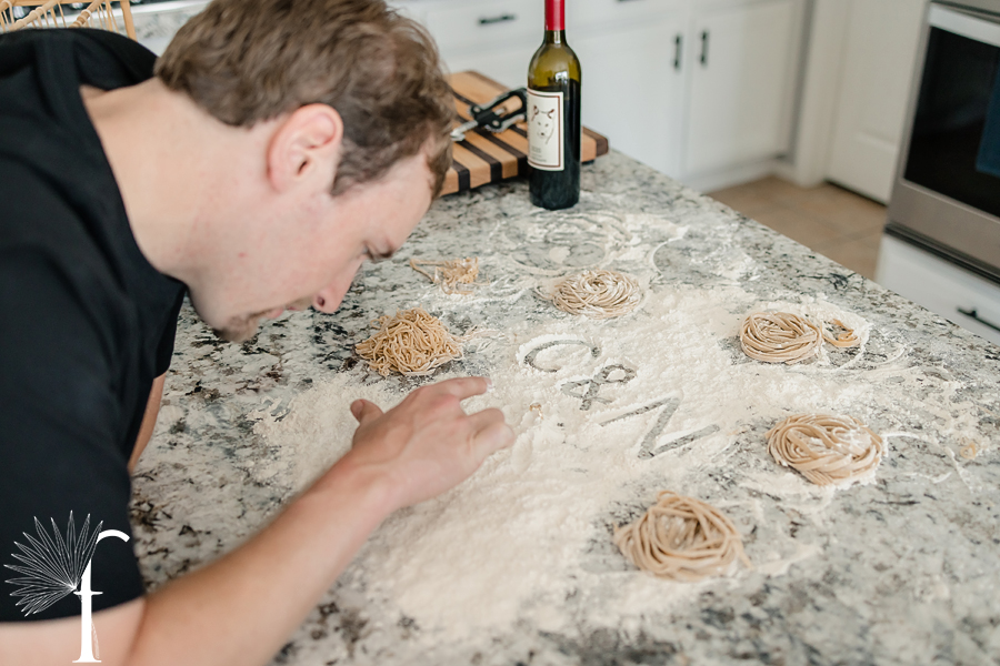 At-Home Cooking Engagement | Casey & Nathan 