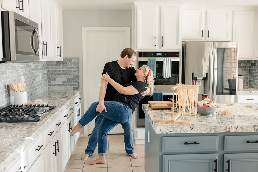 At-Home Cooking Engagement | Casey & Nathan 