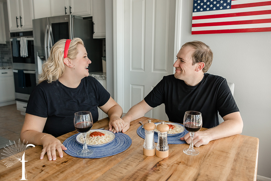 At-Home Cooking Engagement | Casey & Nathan 