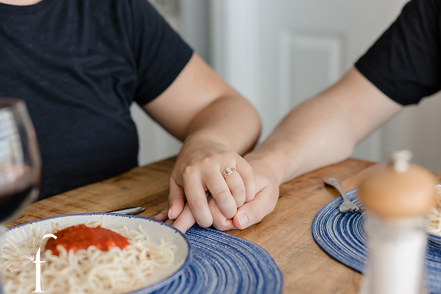 At-Home Cooking Engagement | Casey & Nathan 