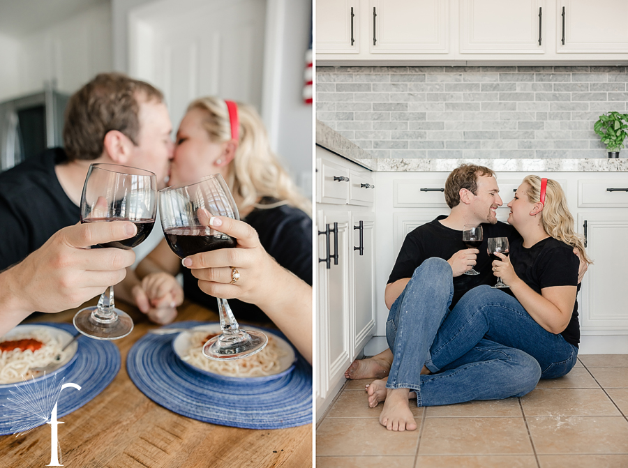 At-Home Cooking Engagement | Casey & Nathan 