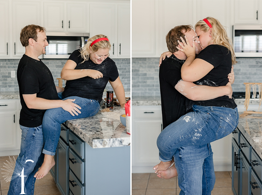At-Home Cooking Engagement | Casey & Nathan 