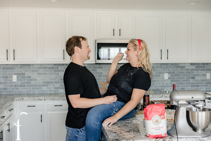 At-Home Cooking Engagement | Casey & Nathan 
