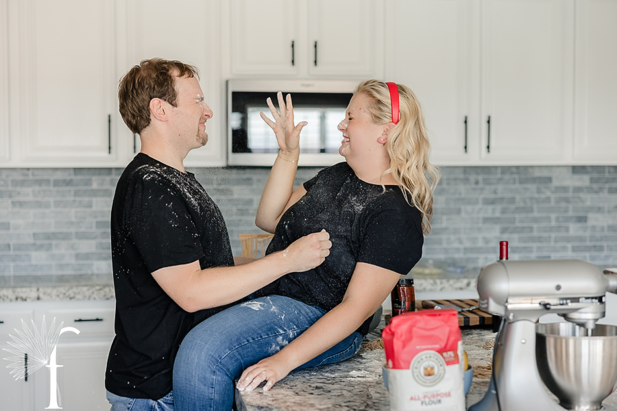 At-Home Cooking Engagement | Casey & Nathan 