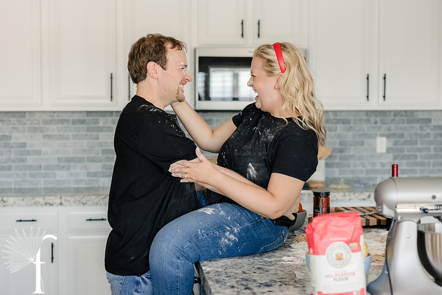 At-Home Cooking Engagement | Casey & Nathan 