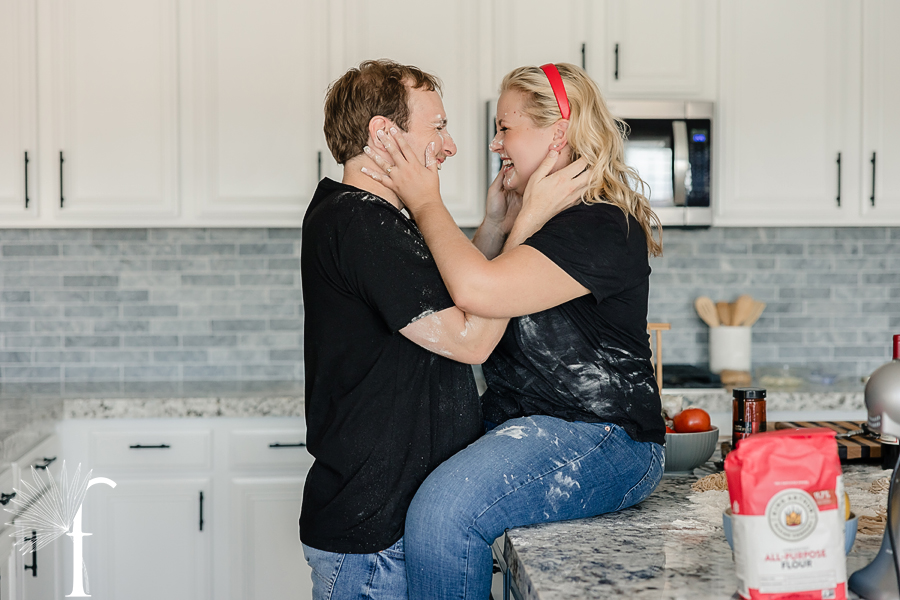 At-Home Cooking Engagement | Casey & Nathan 