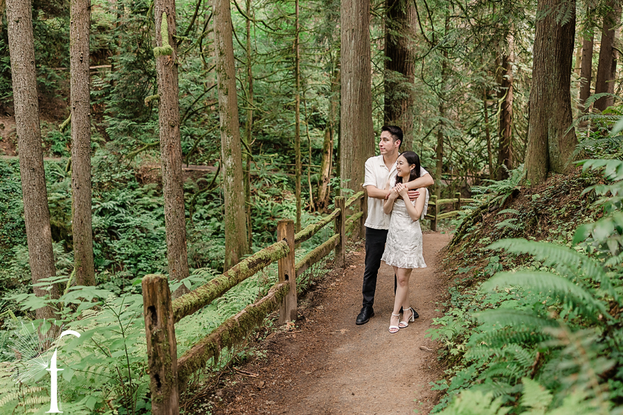 Hoyt Arboretum Oregon Engagement | Jennifer & Alex