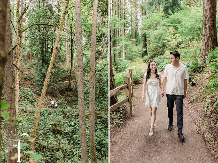 Hoyt Arboretum Oregon Engagement | Jennifer & Alex