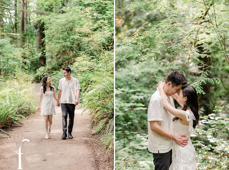 Hoyt Arboretum Oregon Engagement | Jennifer & Alex