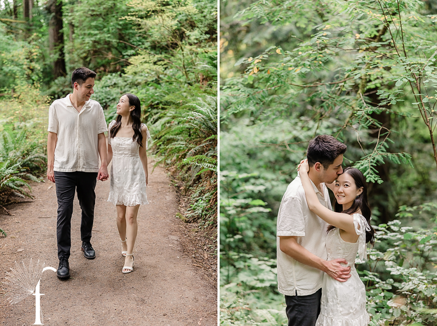 Hoyt Arboretum Oregon Engagement | Jennifer & Alex