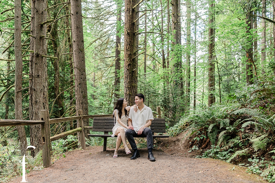 Hoyt Arboretum Oregon Engagement | Jennifer & Alex