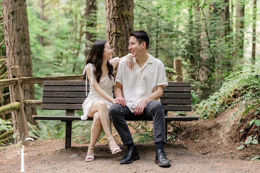 Hoyt Arboretum Oregon Engagement | Jennifer & Alex