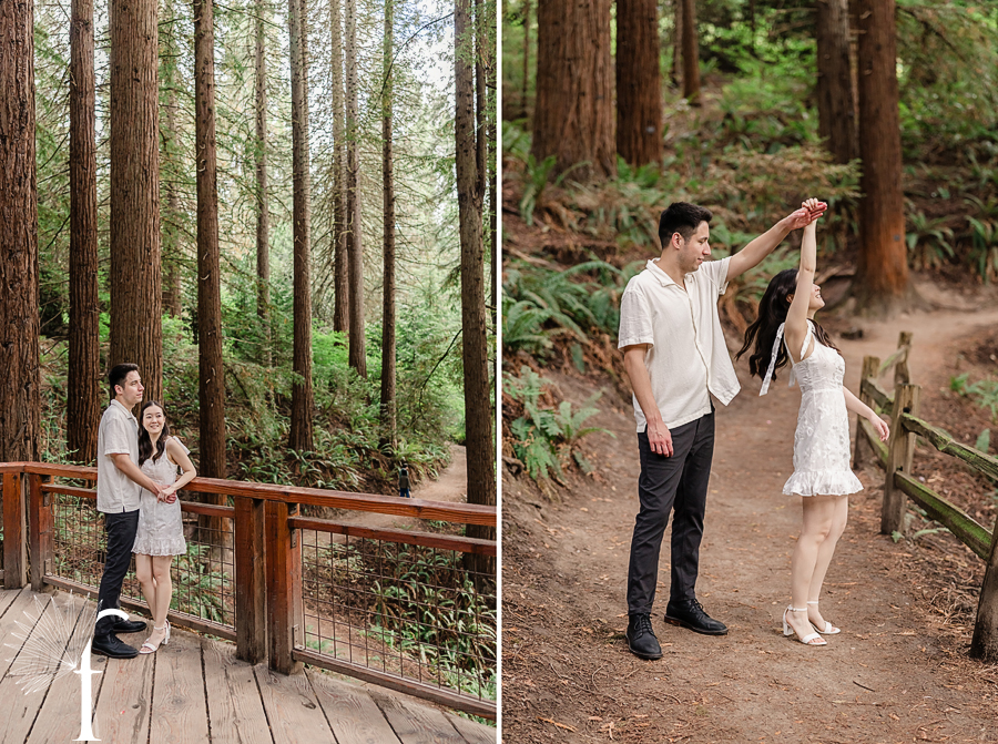 Hoyt Arboretum Oregon Engagement | Jennifer & Alex