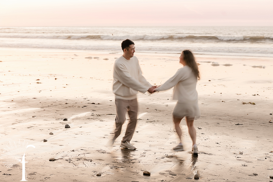 Malaga Cove Library Engagement | Jen & Rich