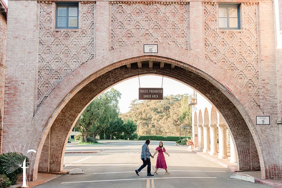 Palos Verdes Malaga Cove Plaza Engagement | Kimberly & Jason