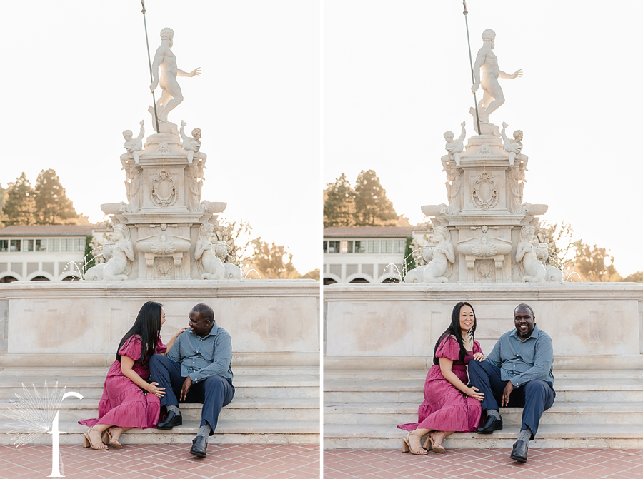 Palos Verdes Malaga Cove Plaza Engagement | Kimberly & Jason