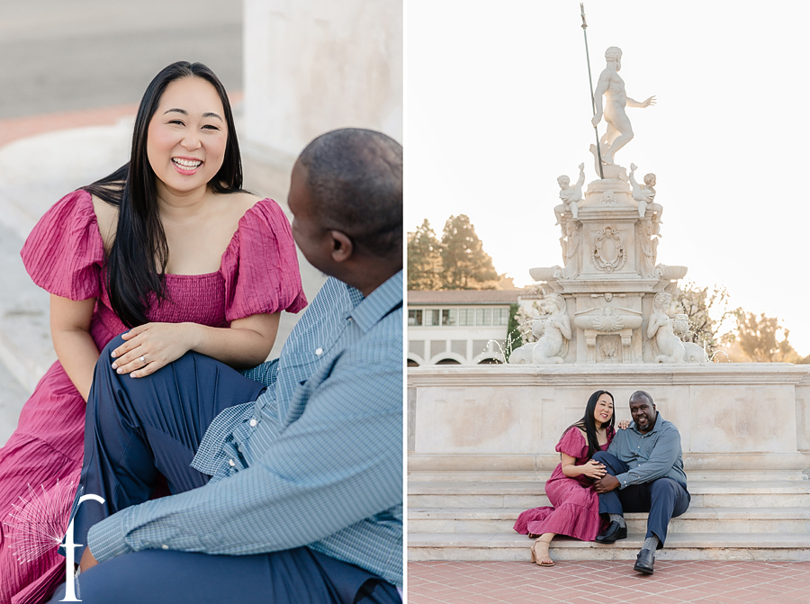 Palos Verdes Malaga Cove Plaza Engagement | Kimberly & Jason