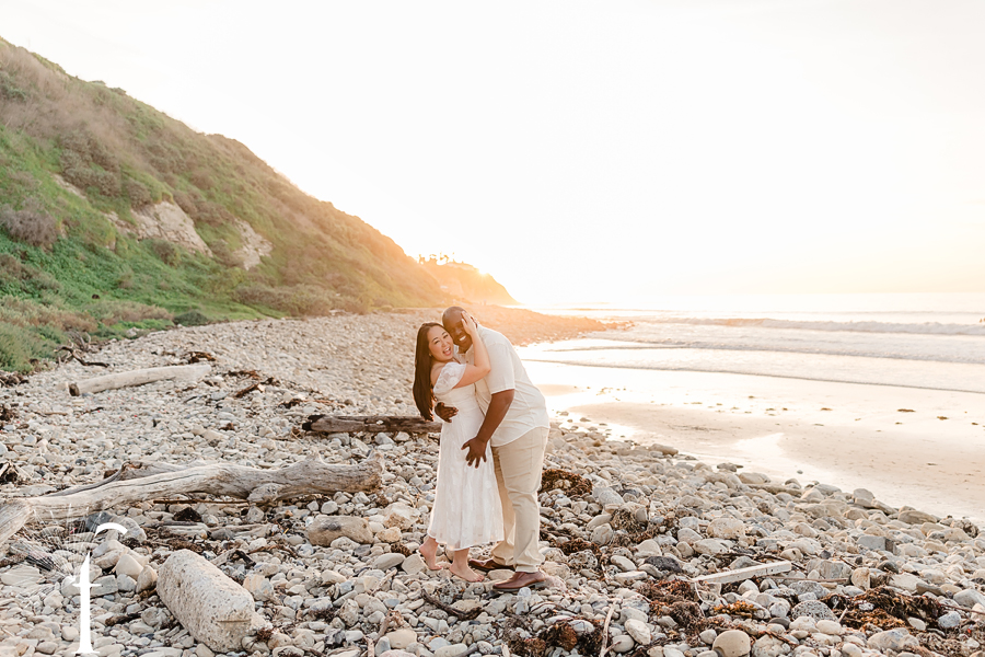Palos Verdes Malaga Cove Plaza Engagement | Kimberly & Jason