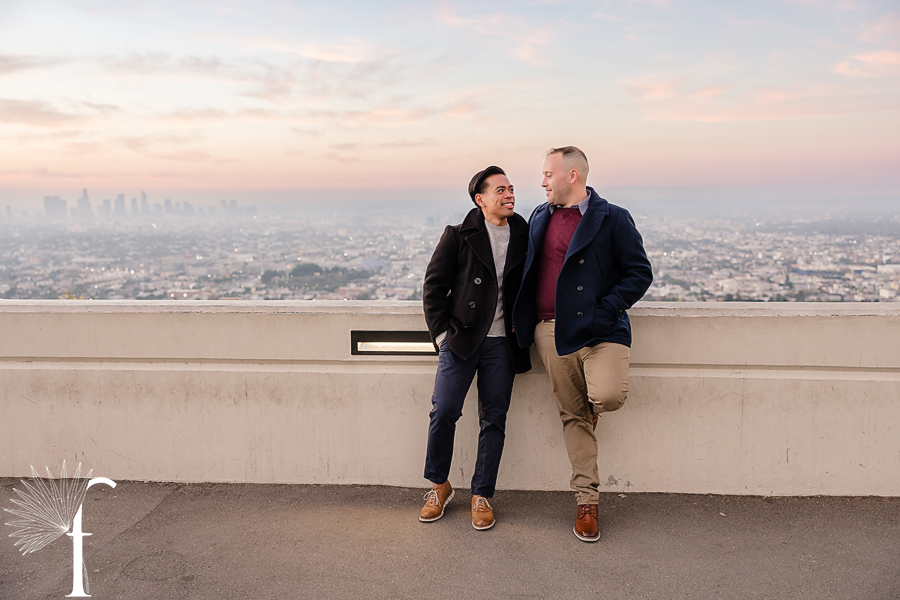 Sunrise Griffith Observatory Engagement | James & Nevin 