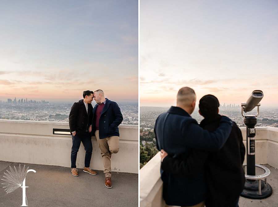 Sunrise Griffith Observatory Engagement | James & Nevin 