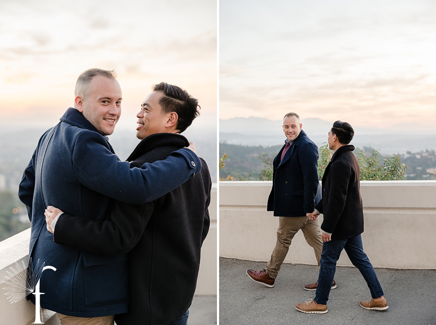 Sunrise Griffith Observatory Engagement | James & Nevin 