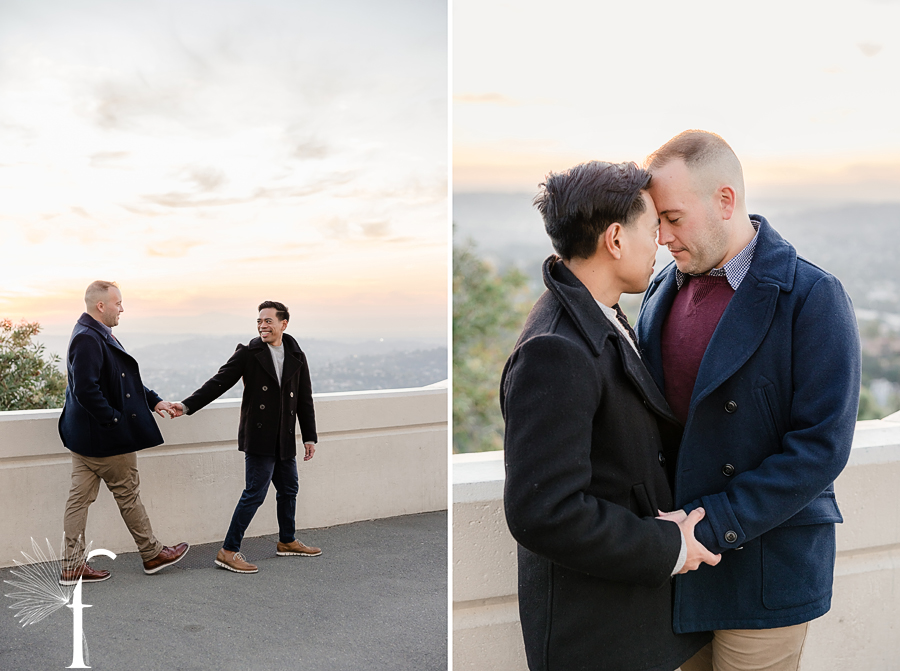 Sunrise Griffith Observatory Engagement | James & Nevin 