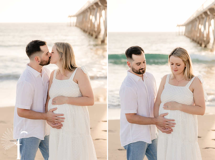 Hermosa Beach Maternity Portraits | Audrey & Rob