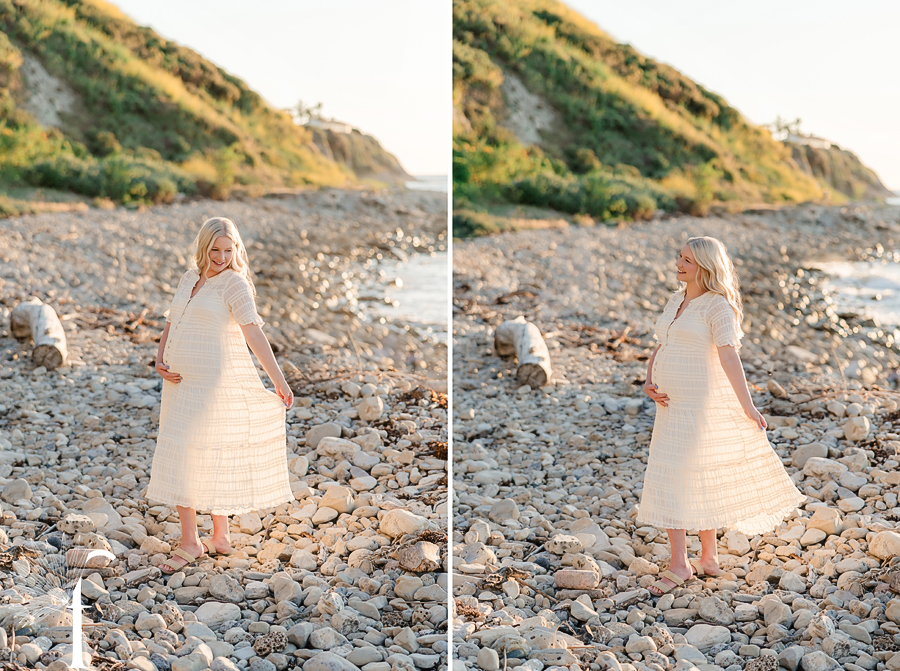 RAT Beach Maternity Portraits | Janessa & Ryan